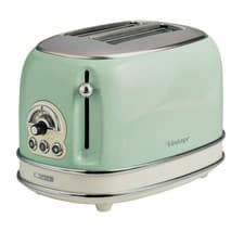 Image of Ariete 30cm Green Vintage 2 Slice Toaster