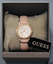 Image of GENUINE GUESS Ladies Melody Watch, Rose Gold Dial-GW0533L3-New With Original Box