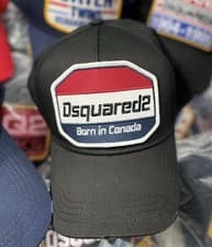 Image of Dsquared2 ‘Born In Canada’ Black Cap AUTHENTIC (BRAND NEW)