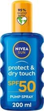 Image of NIVEA SUN Protect & Dry Touch Invisible Sun Spray SPF 50 (200 ml), Water-Resist