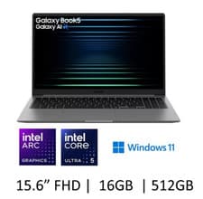 Image of Samsung Galaxy Book 5 15.6" Laptop (Intel ultra 5, 16GB, 512GB SSD) -New