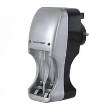 Image of Battery Charger for AA AAA Rechargeable Batteries - Compact Plug In Design