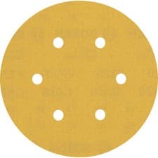 Image of Bosch EXPERT C470 Red Wood Top Sanding Discs 150mm 150mm 320g Pack of 5