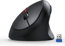 Image of TECKNET MS017 Ergonomic Vertical Wireless Mouse 5 DPI Silent Touch New
