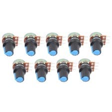 Image of 9x Potentiometer Metal Linear Set B1k 2k 5k 10k 20k 50k 100k 500k 1m WH1♪