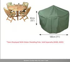 Image of Bosmere Circular Patio Set Cover 4 Seat