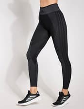 Image of adidas Knitted Training 7/8 Leggings - Black/Grey - Various Sizes - BNWT