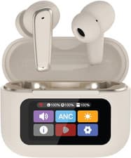Image of Groov E Neo Buds True Wireless Earbuds - Sand - with Active Noise Cancelling and