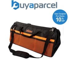Image of Vaunt Heavy Duty Tear Resistant Nylon Hard Bottom Canvas Tool Bag 24 Inch