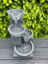 Image of AllPondSolutions Modern water feature With LED Lights - 3 Options