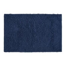 Image of Tumble Twist Cotton Bath Mat - Large Size Bathroom Rug 55 x 90cm - Shaggy Pile