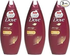 Image of Dove Pro Age Body Wash Sulfate Free Mature Skin Care Rich Nourishment 3 x 250ml