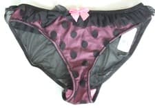 Image of Boux Avenue size 8 luxury bikini knickers panties briefs stretchy  Black  RRP£14