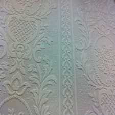 Image of Anaglypta White Blown Vinyl Embossed Textured Paintable Pattern Wallpaper 261618