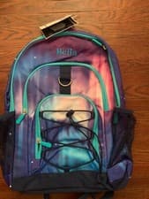 Image of POTTERY BARN TEEN RECYCLED GEAR UP Stars BACKPACK Bella LARGE MULTI NEW