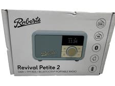 Image of Roberts Revival Petite DAB/DAB+/FM Portable Radio RDS / Bluetooth - Duck Egg NEW