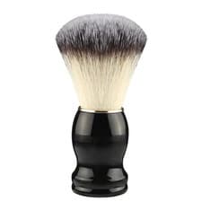 Image of Mens Traditional Natural Bristle Shaving Brush Wooden Handle Barber Hair Beard