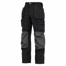 Image of Snickers 3223 Floorlayer Work Trousers 35W 35L Black Ripstop