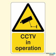 Image of CCTV In Operation Sign