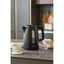 Image of Black Kettle New EGL Essential Kettle, black colour, 1.7 Litre capacity.