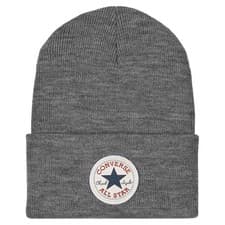 Image of CONVERSE ALL-STAR BEANIE HAT CHUCK PATCH IN GREY
