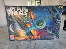 Image of AMT/ERTL Star Wars Imperial Tie Fighters 8438 Plastic Model Kit Unbuilt 1997