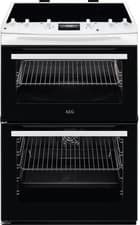 Image of AEG CIX6540ACW 60cm Electric Cooker with Induction Hob in White GRADE A