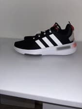 Image of Adidas Kaptir Base Trainers UK 9 EU 43 Black White Cloudfoam Shoes NEW