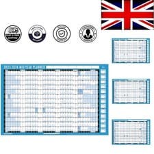 Image of 2023-2024 A1 Laminated Academic Wall Planner - Dual Pack for Seamless Planning