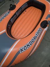 Image of Bestway H2O GO! Kondor 1000 Inflatable Raft Boat Ages 6+ 61 in. x 38 in.