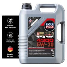 Image of LIQUI MOLY Top Tec 4300 5W-30 | 5 L | Synthesis technology 5 litres, clear