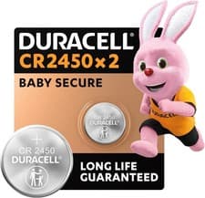 Image of Duracell CR2450 3V Lithium Coin Cell Batteries DL2450 Key Fob Long Life