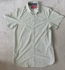 Image of Craghoppers Nosilife Green Check Short Sleeve Shirt Men’s Medium Glasses Wipe