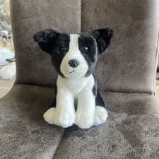 Image of Living Nature  Border Collie Puppy Plush Soft Toy Dog Teddy