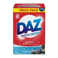 Image of Daz Washing Powder 125 Washes – Family Pack Laundry Detergent for Brilliant