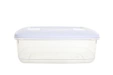 Image of 4L Whitefurze White Plastic Freezer/Microwave Safe Food Storage Box with lid