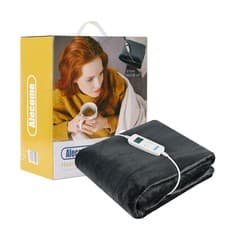 Image of Electric Heated Throw Blanket 10 Heat Settings Washable Fleece Timer