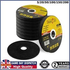 Image of 200PCS 125 mm ULTRA THIN 1mm METAL CUTTING BLADE DISC FOR STEEL STAINLESS ANGLE
