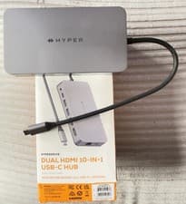 Image of HYPER HyperDrive 10-in-1 Dual HDMI USB-C Hub GL-51 (Opened - Not Used).