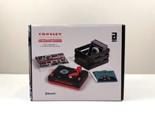 Image of Rolling Stones RSD 2026 Mini Turntable w/Six 3" Vinyl Records & Carrying Crate