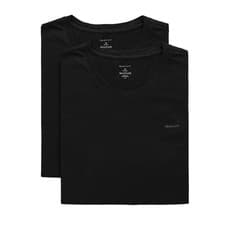 Image of GANT Crew Neck T-Shirt 2 Pack - Black