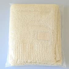 Image of RACHEL MIRIAM Blanket The Cloud Throw Ivory Cozy Boucle 40x50 Cabin Core Gift