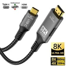 Image of USB C to HDMI Cable 4K@120Hz Type-C HDTV Compatible Convert Cable for HDTV 1-3M