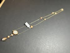 Image of freshwater pearl necklace new 14k plated