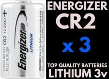Image of 3 x Energizer CR2 Lithium 3v Photo Battery CR15H270 DLCR2 V2 V3 V4 Rangefinder