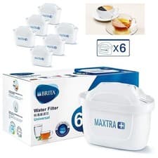 Image of New 6 Pack BRITAMaxtra+Plus Water Filter Jug Replacement Cartridges Refills