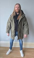 Image of Barbour - Mens Oversized Green Hooded Bedale Jacket Size M 40 NEW w/Tags