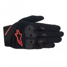 Image of Alpinestars Ladies Short Sports Gloves - Stella SP X 1 - Black/Red Fluo