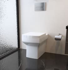 Image of AICA Bathroom Back To Wall Toilet Modern Square BTW Pan Soft Close Seat White WC