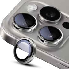 Image of Glass Camera Metal Tempered Lens Ring Protector For iPhone 13 14 15 16 Pro Max